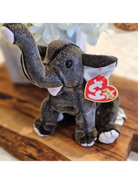Trumpet The Elephant TY beanie baby Vintage